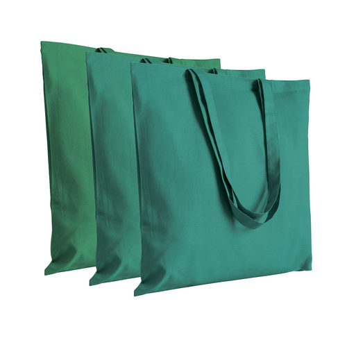 Shopper in cotone 220 g/m2, manici lunghi - Tonalità differenti nello stesso lotto [07124B] 