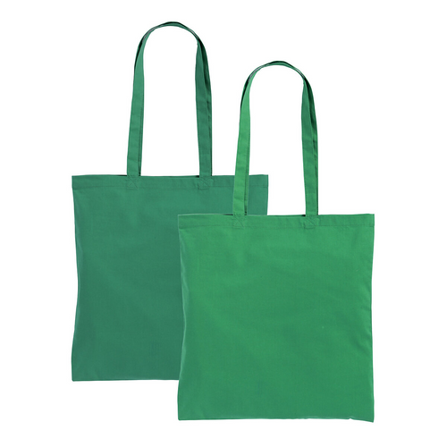 Shopper in cotone 220 g/m2, manici lunghi - Tonalità differenti nello stesso lotto [07124B] 
