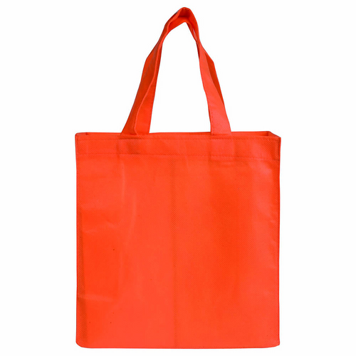 Shopper mini con soffietto in TNT 80 g/m2 cucito, manici corti [06115] 