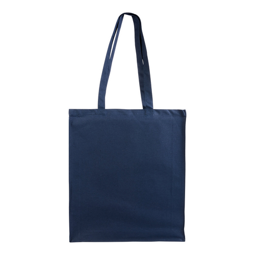Shopper in cotone/poliestere riciclato 180 g/m2, manici lunghi e soffietto [24108] 