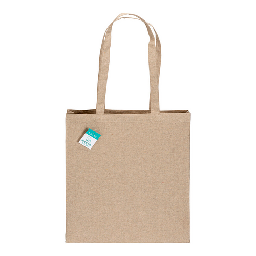 Shopper  in cotone riciclato 190 g/m2, manici lunghi e soffietto [23101] 