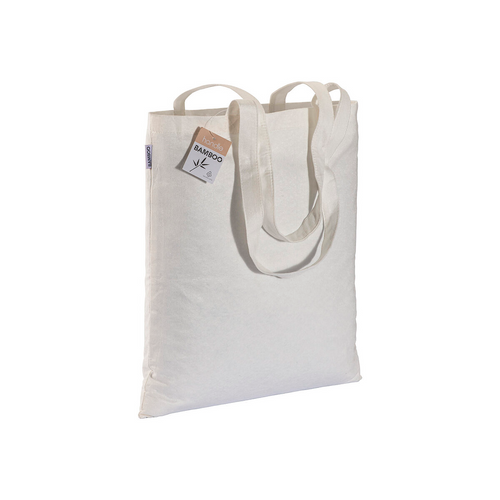 Shopper in fibra di bambù 135 g/m2, manici lunghi [22110] 