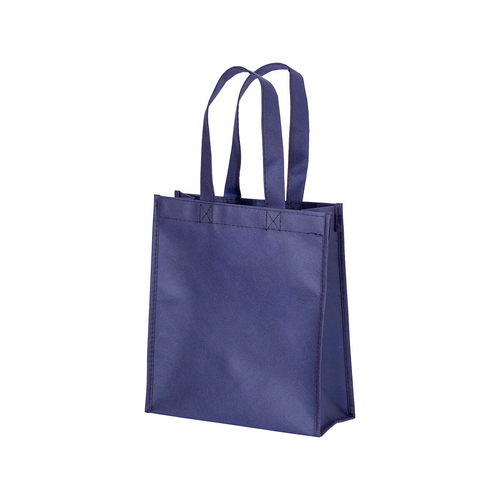 Shopper mini con soffietto in  R-pet 80 g/m2 con soffietto, manici corti [22108] 