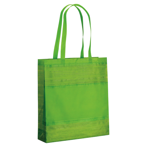 Shopper in TNT termosaldato con soffietto, manici 65 cm [19163] 