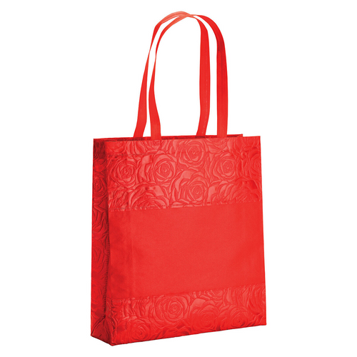 Shopper con soffietto in TNT termosaldato, manici 65 cm [19151] 