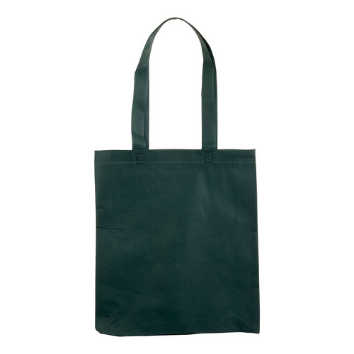Shopper con soffietto in TNT 80 g/m2 termosaldato, manici lunghi [16120] 