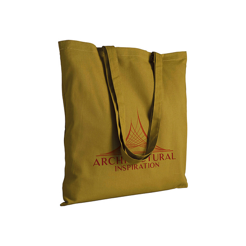 Shopper in cotone 130 g/m2, manici lunghi [15145] 