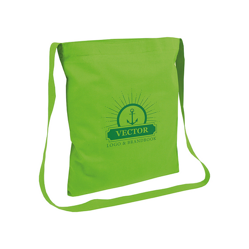 Shopper in cotone 130 g/m2 con tracolla [15128] 
