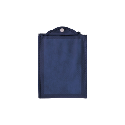 Shopper  ripiegabile con soffietto in TNT 80g/m2 cucito, manici corti [09161] 