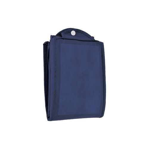 Shopper  ripiegabile con soffietto in TNT 80g/m2 cucito, manici corti [09161] 