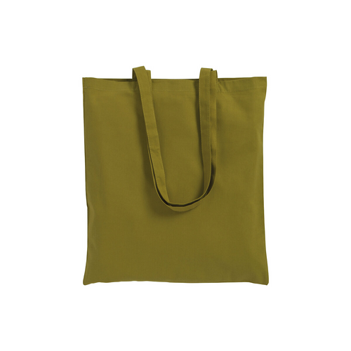 Shopper con soffietto in cotone 220 g/m2, manici lunghi [07125] 