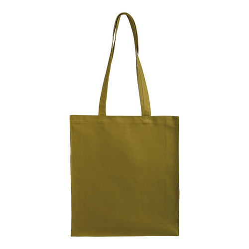 Shopper con soffietto in cotone 220 g/m2, manici lunghi [07125] 