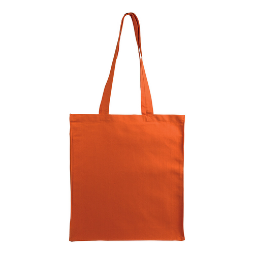 Shopper con soffietto in canvas 280 g/m2, manici lunghi [07107] 