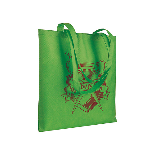 Shopper in TNT 80 g/m2 cucito, manici lunghi [00567] 