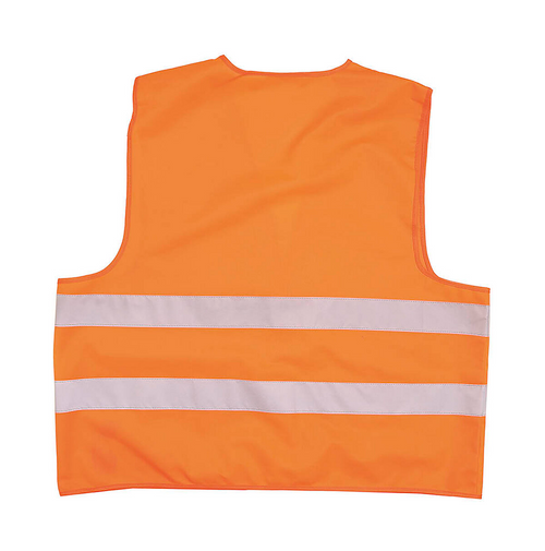 Gilet ad alta visibilità in poliestere di colore fluo con bande catarifrangenti ENISO20471 [16010] 