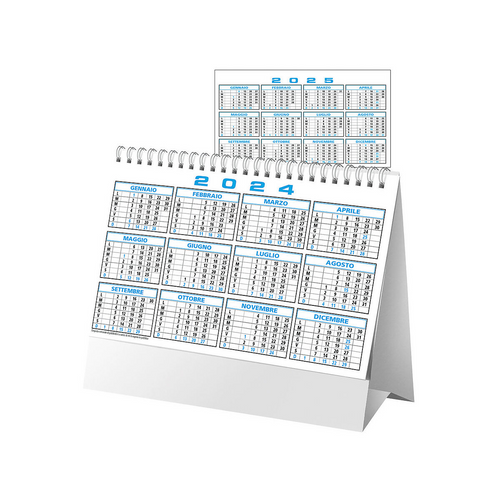 Calendario mensile 2024 da tavolo. Testi in italiano [24D069] 