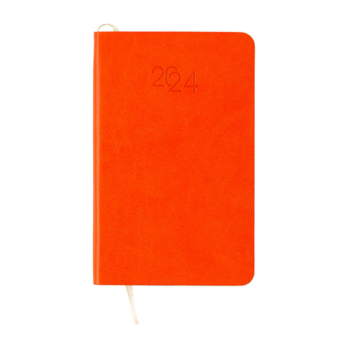 Agenda tascabile settimanale 2024 con copertina in PU flessibile [24745] 