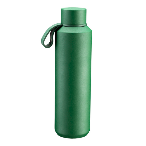 Bottiglia termica in acciaio con maniglia in TPR (gomma termoplastica), 630 ml [24433] 