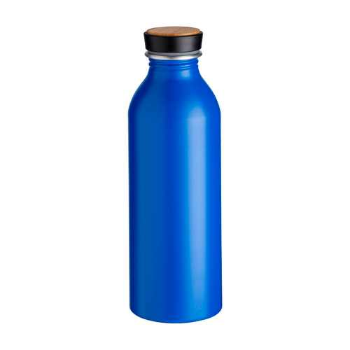 Borraccia in alluminio con tappo con inserto in bambù, 500 ml [24420] 