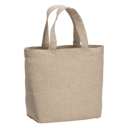 Shopper in cotone riciclato  150 g/m2 con manici corti [24152] 