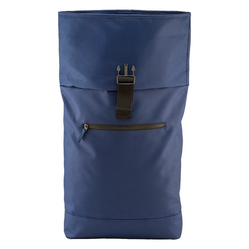 Zaino Roll porta PC (17") in poliestere riciclato R-PET con tasca esterna con cerniera [24149] 