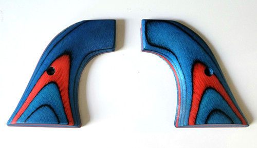 "Super" Red and Blue Grips for Ruger Wrangler and Super Wrangler "Super" Red and Blue Grips for Ruger Wrangler and Super Wrangler