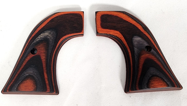 Wood laminate "Ember Glow" grip for Ruger Wrangler revolvers