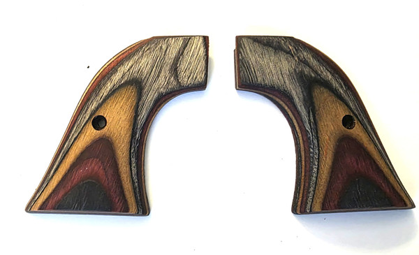 Bronze tri-color  Laminated Wood Grip for Ruger Wrangler
