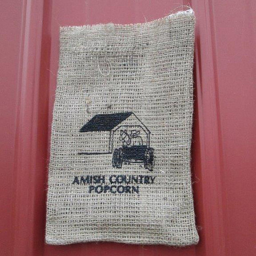 Burlap Popcorn Bag- Amish Barn