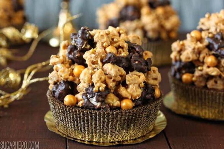 Double Caramel Popcorn Brownies Double Caramel Popcorn Brownies recipe