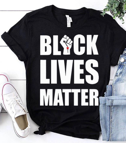 Black Lives Matter (Fist and White Letters)