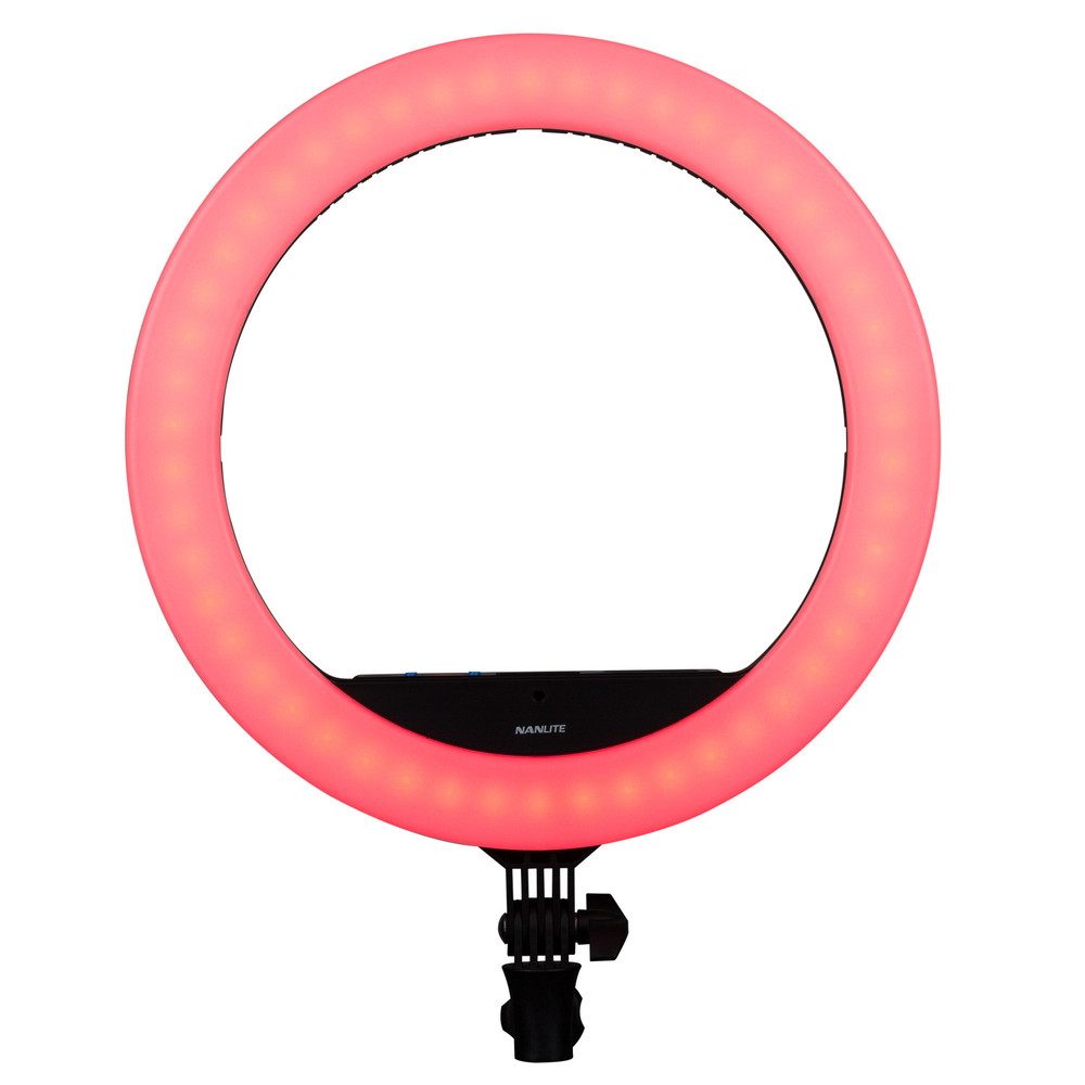 Nanlite Halo 16C Bicolour and Tunable RGB 16in LED Ring Light with USB Power Passthrough