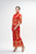 Auckland, NZ buy wedding dress, gowns.  Tea ceremony traditional 2 piece phoenix, flower, floral gold & red Qun Kwa, Cheongsam, Qipao - Front View