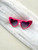 Trendy Heart Sunglasses for Bachelorette, Hens or Costume Theme Parties.  Red, pink, light pink, hot pink, beige and white sunglasses.  Wedding, bridal wear, accessories.