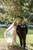 Auckland NZ.  Traditional Lace Cathedral Mantilla Ivory Veil.  Floral, Flower, Leaves, Leaf - Side View