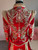 Preloved Chinese Qun Kwa wedding attire set – red and gold embroidered bride’s traditional qunkwa and groom’s suit. Perfect for tea ceremonies, weddings, and photoshoots