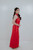 Red cheongsam qipao wedding dress with 3D floral embroidery – Bridal Fusion NZ
