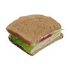 Fake Half Turkey Sandwich on Wheat Bread