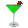 Realistic Deluxe Fluorescent Shamrock Green Martini