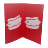 Fake Hot Dog On Bun Gift Box Card Inside