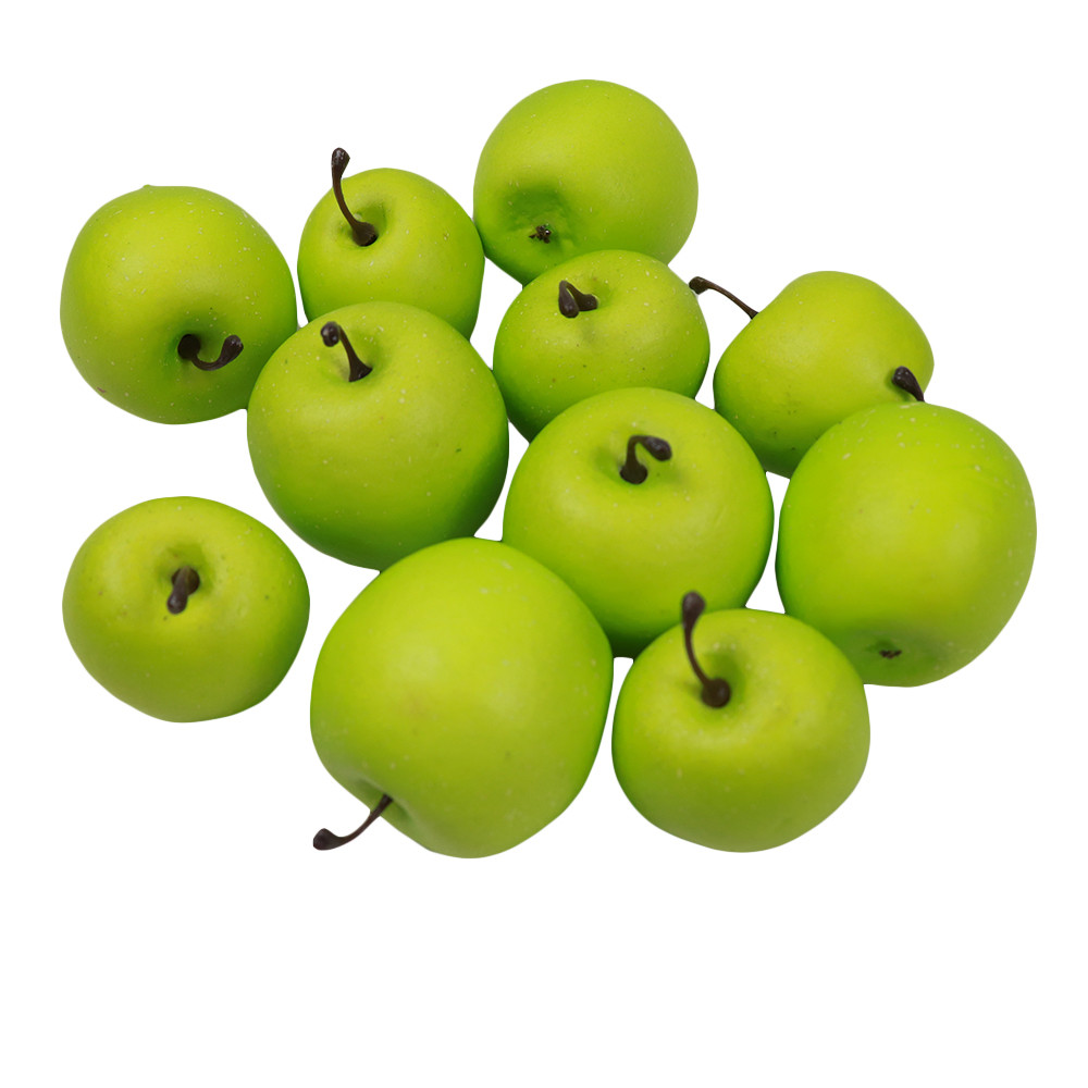 Fake LOVE APPLES GREEN - 2 sizes - 12 Pieces