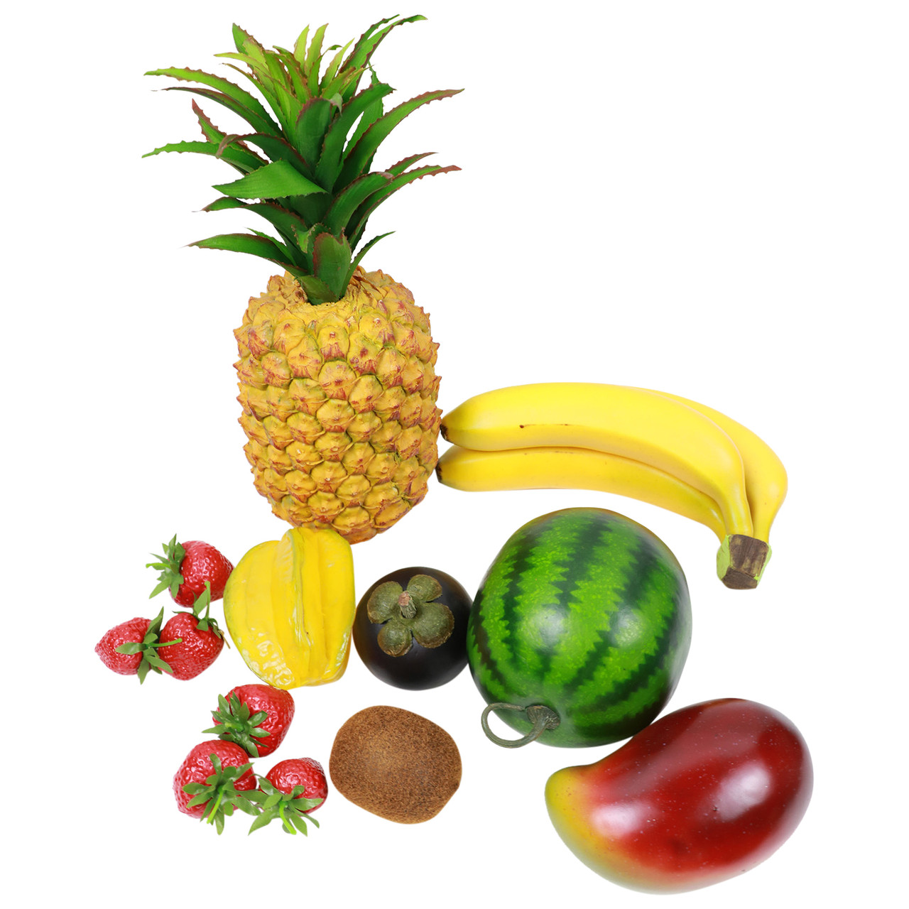 Fake Tropical Fruit Assortment (13 Pieces)