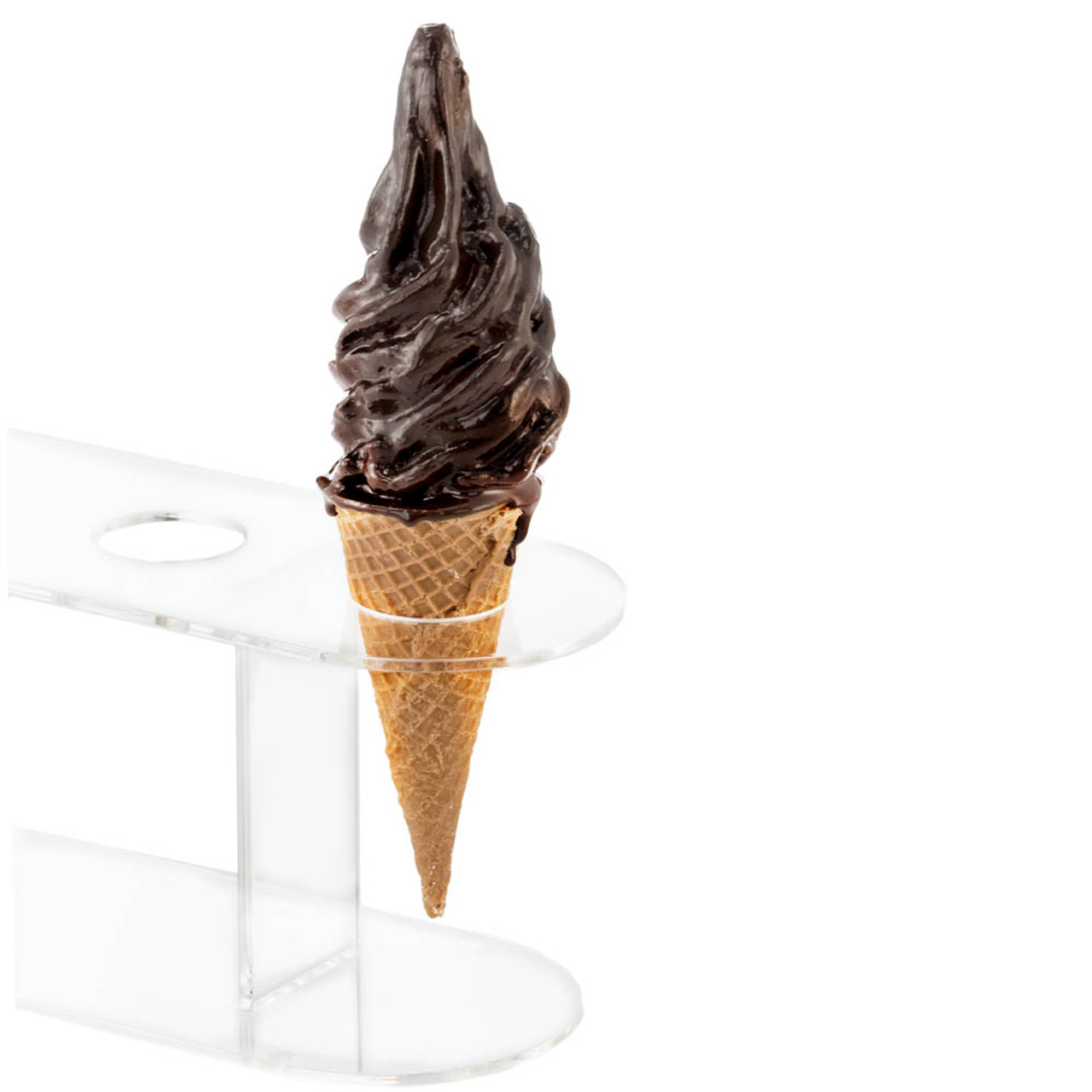 Fake Chocolate Dipped Soft Serve Ice Cream Cone