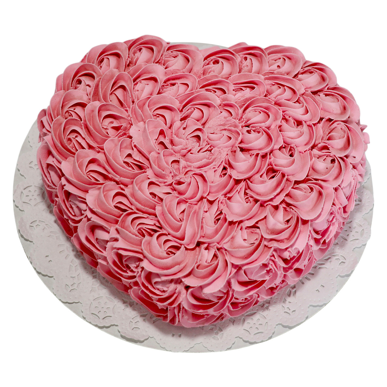 Red Rose Heart Shape Cake | Buy Heart Shape Cake Online