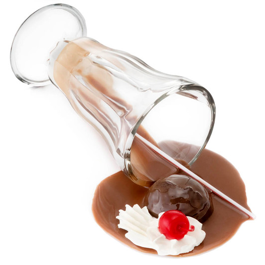Fake Chocolate Shake Spill