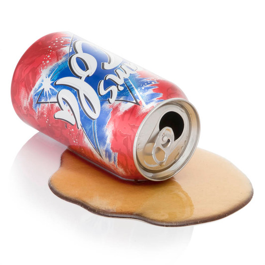 Spilled Cola Can