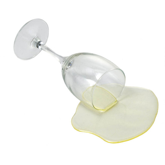 Fake White Wine Joke Spill