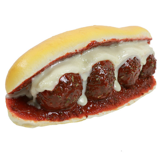 Fake Meatball Parmesan Sub for Display