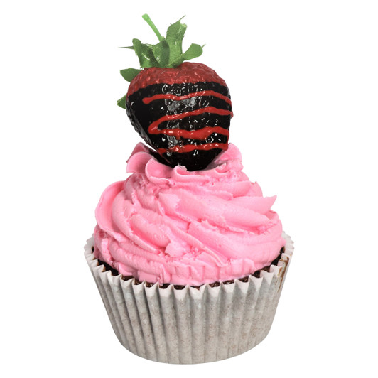 Strawberry Topped Cupcake