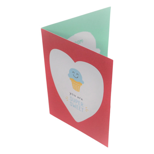 Fake Party-time Frosted Donuts Gift Box Card Outside